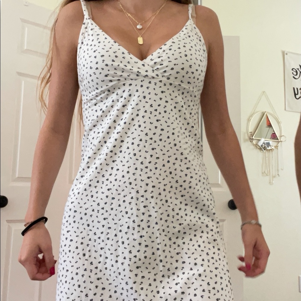 Brandy black and white dress